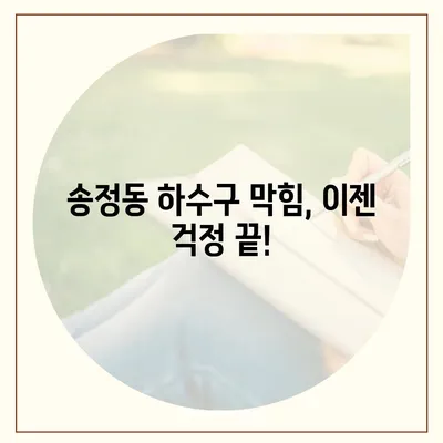 경기도 광주시 송정동 하수구막힘 | 가격 | 비용 | 기름제거 | 싱크대 | 변기 | 세면대 | 역류 | 냄새차단 | 2024 후기