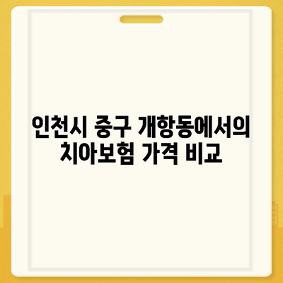 인천시 중구 개항동 치아보험 가격 | 치과보험 | 추천 | 비교 | 에이스 | 라이나 | 가입조건 | 2024