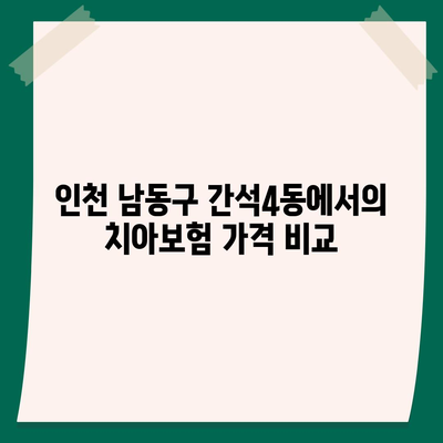 인천시 남동구 간석4동 치아보험 가격 | 치과보험 | 추천 | 비교 | 에이스 | 라이나 | 가입조건 | 2024