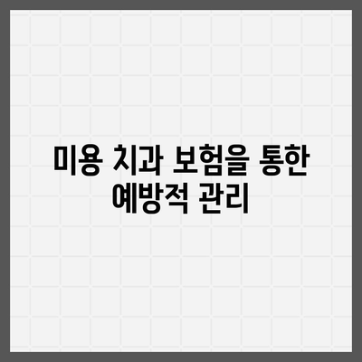 미용 치과 보험 가입으로 미소 건강 유지 강조