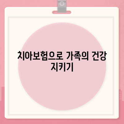 치아보험으로 치과 진료비 부담 덜어보세요.