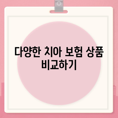 실용적인 치아 보험 가입 시 핵심 내용과 면책 기간 확인하기