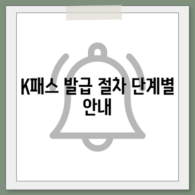 모바일 교통카드 K패스 발급 방법 안내