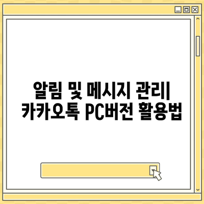 카카오톡 pc버전 데이터관리