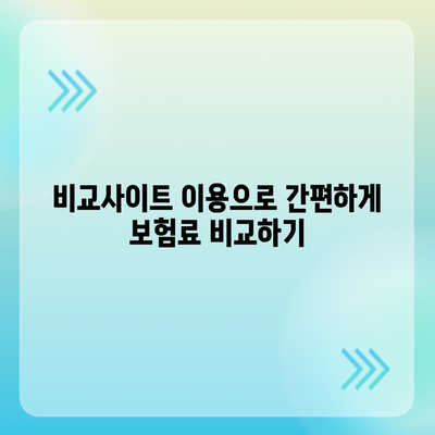 치아 보험 비교사이트를 통해 보장 혜택 알아보기