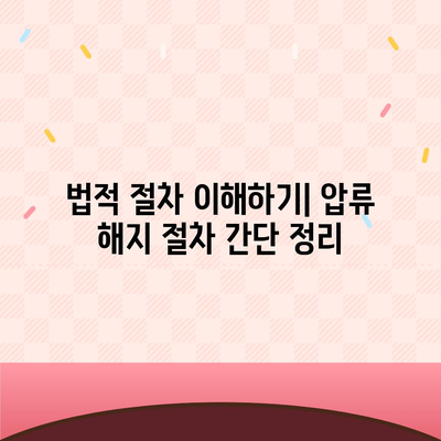 카카오뱅크 통장 압류 해지하는 단 한 가지 방법