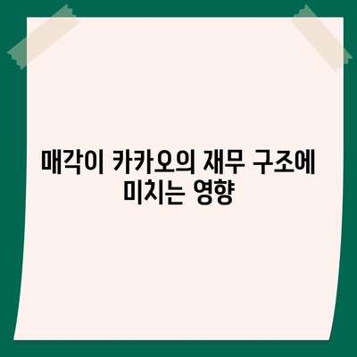 카카오 계열사 매각 | 사업 전망에 미치는 영향