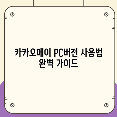 카카오페이 pc버전