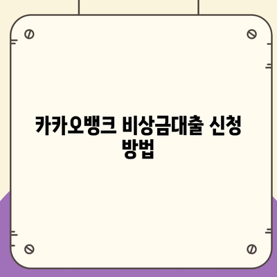 카카오뱅크 pc버전 비상금대출 pc버전 상환