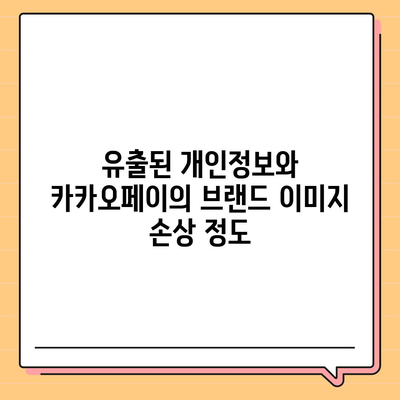 카카오페이 주가 폭락 | 개인정보 유출 논란의 영향 점검