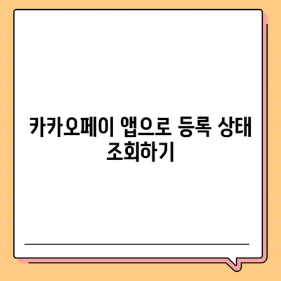 카카오페이 현금 영수증 번호 등록 확인 방법