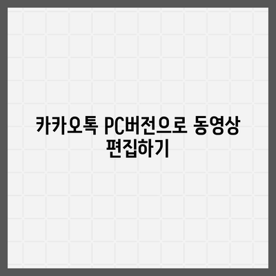 카카오톡 pc버전 동영상