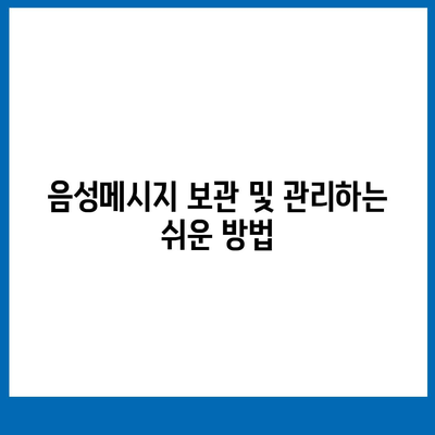 카카오톡 음성메시지