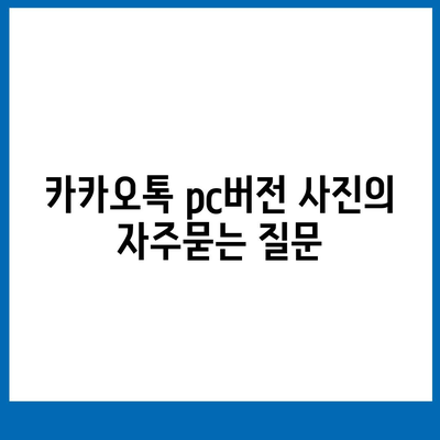 카카오톡 pc버전 사진