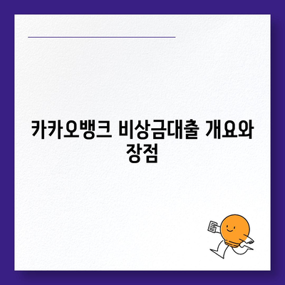 카카오뱅크 pc버전 비상금대출상환