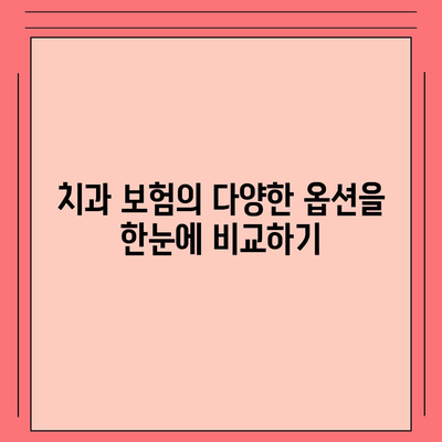 치과 보험 추천과 비교 사이트 활용의 장점