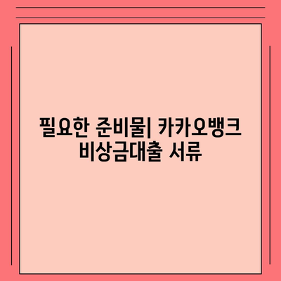 카카오뱅크 pc버전 비상금대출 pc버전 방법