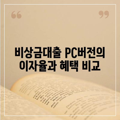 카카오뱅크 pc버전 비상금대출 pc버전 상환