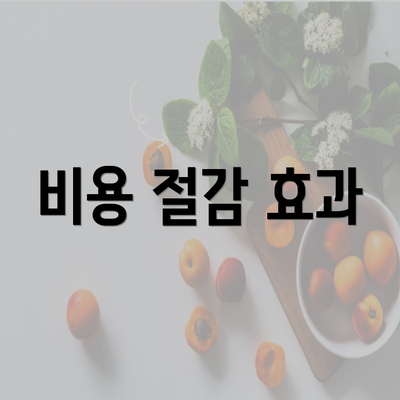 비용 절감 효과