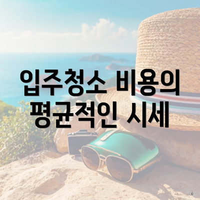 입주청소 비용의 평균적인 시세