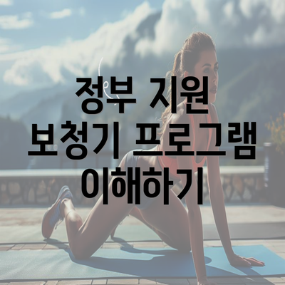 정부 지원 보청기 프로그램 이해하기