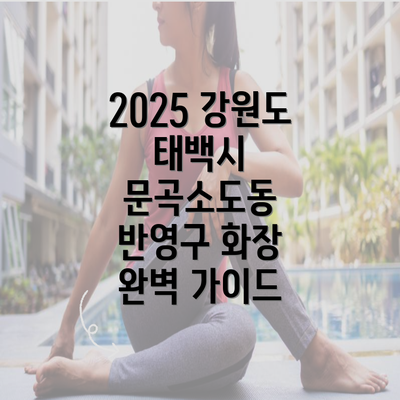 2025 강원도 태백시 문곡소도동 반영구 화장 완벽 가이드