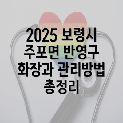 2025 보령시 주포면 반영구 화장과 관리방법 총정리