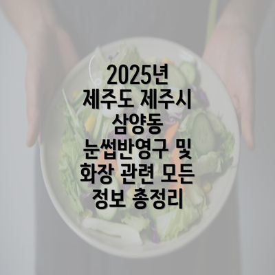 2025년 제주도 제주시 삼양동 눈썹반영구 및 화장 관련 모든 정보 총정리