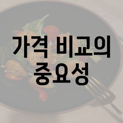 가격 비교의 중요성