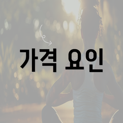 가격 요인