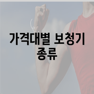 가격대별 보청기 종류