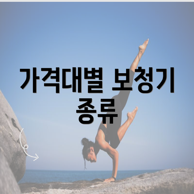 가격대별 보청기 종류