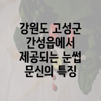 강원도 고성군 간성읍에서 제공되는 눈썹 문신의 특징