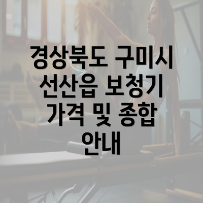 경상북도 구미시 선산읍 보청기 가격 및 종합 안내