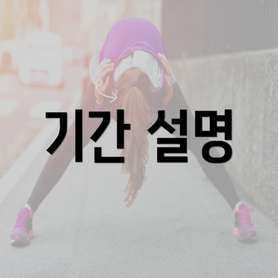 기간 설명