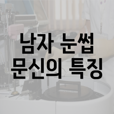 남자 눈썹 문신의 특징