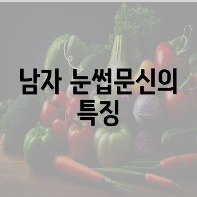 남자 눈썹문신의 특징