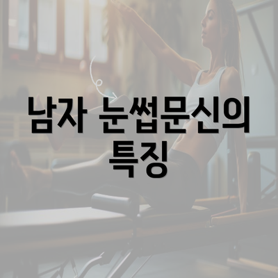 남자 눈썹문신의 특징