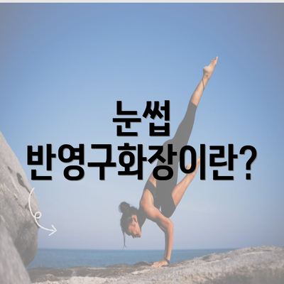 눈썹 반영구화장이란?