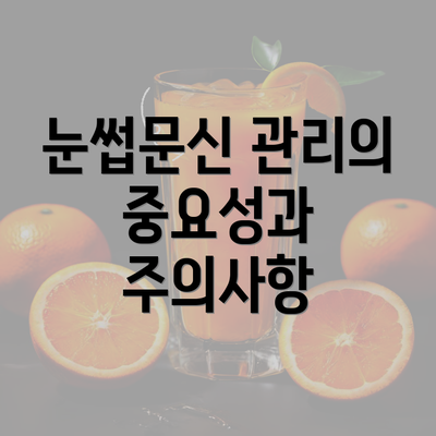 눈썹문신 관리의 중요성과 주의사항