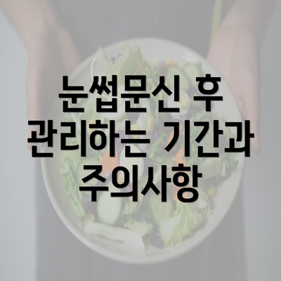 눈썹문신 후 관리하는 기간과 주의사항