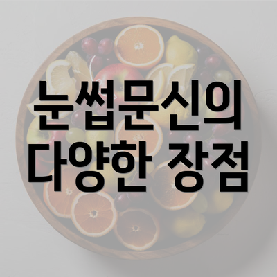 눈썹문신의 다양한 장점