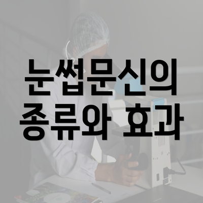 눈썹문신의 종류와 효과