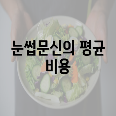 눈썹문신의 평균 비용