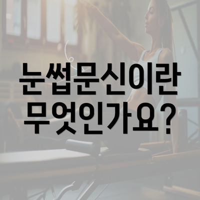 눈썹문신이란 무엇인가요?