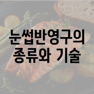 눈썹반영구의 종류와 기술