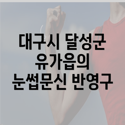 대구시 달성군 유가읍의 눈썹문신 반영구