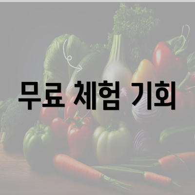 무료 체험 기회