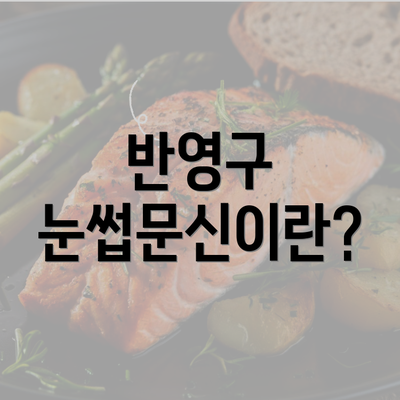 반영구 눈썹문신이란?