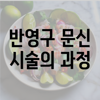 반영구 문신 시술의 과정